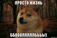 просто жизнь ббоооллллльььь((