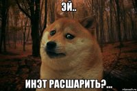 эй.. инэт расшарить?...