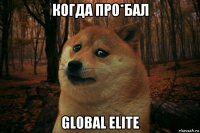 когда про*бал global elite