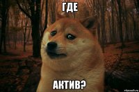 где актив?