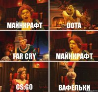 Майнкрафт Dota Far Cry Майнкрафт CS:GO Вафельки