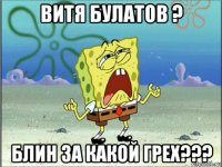 витя булатов ? блин за какой грех???