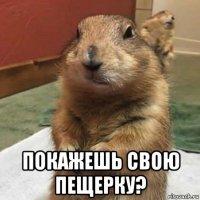  покажешь свою пещерку?