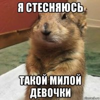 я стесняюсь такой милой девочки