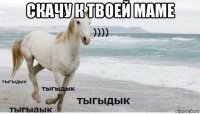 скачу к твоей маме 