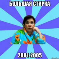 большая стирка 2001-2005