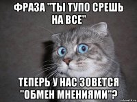 фраза "ты тупо срешь на все" теперь у нас зовется "обмен мнениями"?