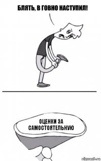 оценки за самостоятельную