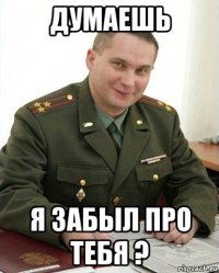 думаешь я забыл про тебя ?