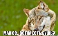  мак сс.. вотка есть,бушь?