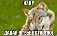 извр давай я тебе вставлю!