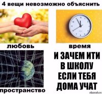 и зачем ити в школу если тебя дома учат