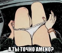  а ты точно ameno?