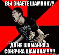 вы знаете шаманку? да не шаманка,а сонячка шамина!!!!!!!