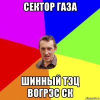 сектор газа шинный тэц вогрэс ск