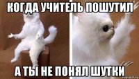 когда учитель пошутил а ты не понял шутки