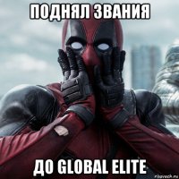 поднял звания до global elite