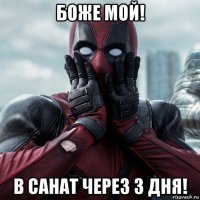 боже мой! в санат через 3 дня!