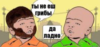 ты не еш грибы да ладно