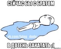 cейчас бы с братом в дотень закатать ;(