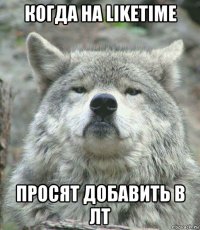 когда на liketime просят добавить в лт