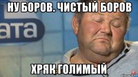 ну боров. чистый боров хряк голимый