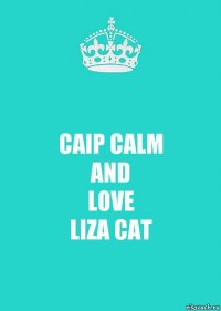 CAIP CALM
AND
LOVE
LIZA CAT