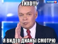 тихо!!! я видео дианы смотрю