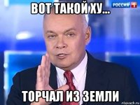 вот такой ху... торчал из земли