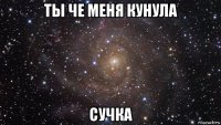 ты че меня кунула сучка