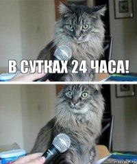 В сутках 24 часа! 