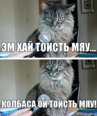 эм хай тоисть мяу... колбаса ой тоисть мяу!