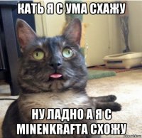 кать я с ума схажу ну ладно а я с minenkrafta схожу