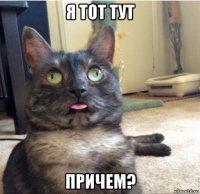 я тот тут причем?