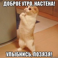 доброе утро, настёна! улыбнись, позязя!