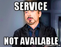 service not available