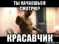 ты качаешься смотрю? красавчик