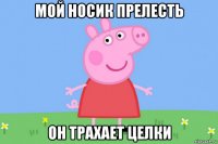 мой носик прелесть он трахает целки