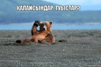 Калайсындар, туыстар?