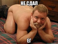 не сдал ег