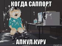 когда саппорт апнул куру