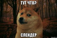 тут что? слендер