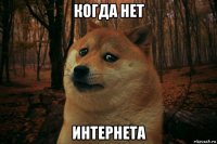 когда нет интернета