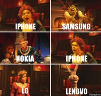 Iphone Samsung Nokia Iphone LG lenovo