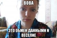 вова это обмен данными и веселие