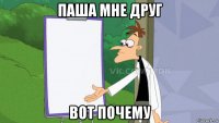 паша мне друг вот почему