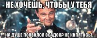 не хочешь, чтобы у тебя на душе появился осадок? не кипятись!