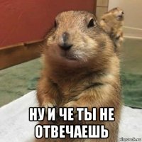  ну и че ты не отвечаешь