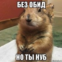 без обид но ты нуб