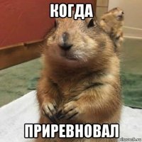 когда приревновал